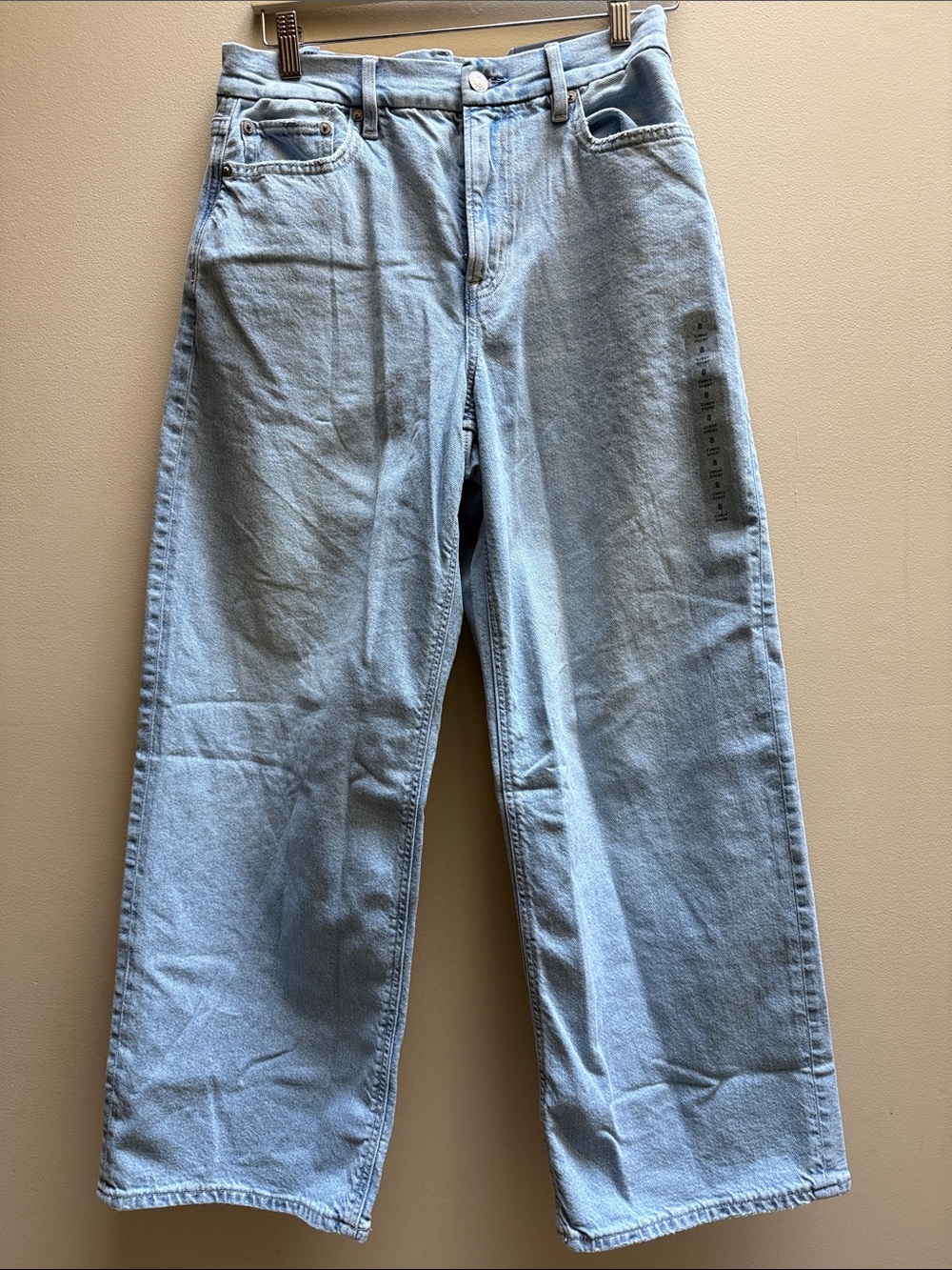 American Eagle curvy baggy straight super high rise Jeans